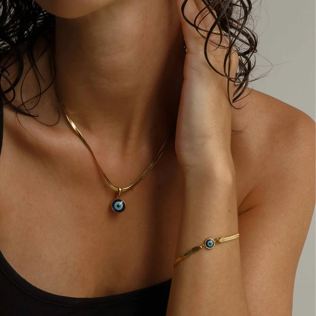 Beschermende Boze Oog Armband – Elegant, Waterbestendig & Krachtgevend