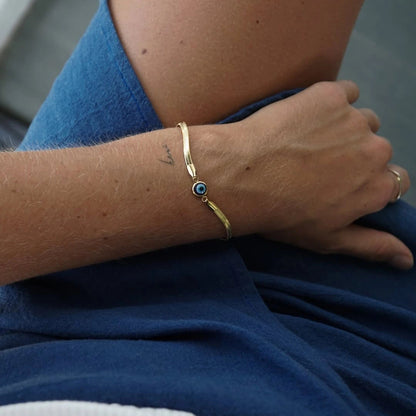 Beschermende Boze Oog Armband – Elegant, Waterbestendig & Krachtgevend