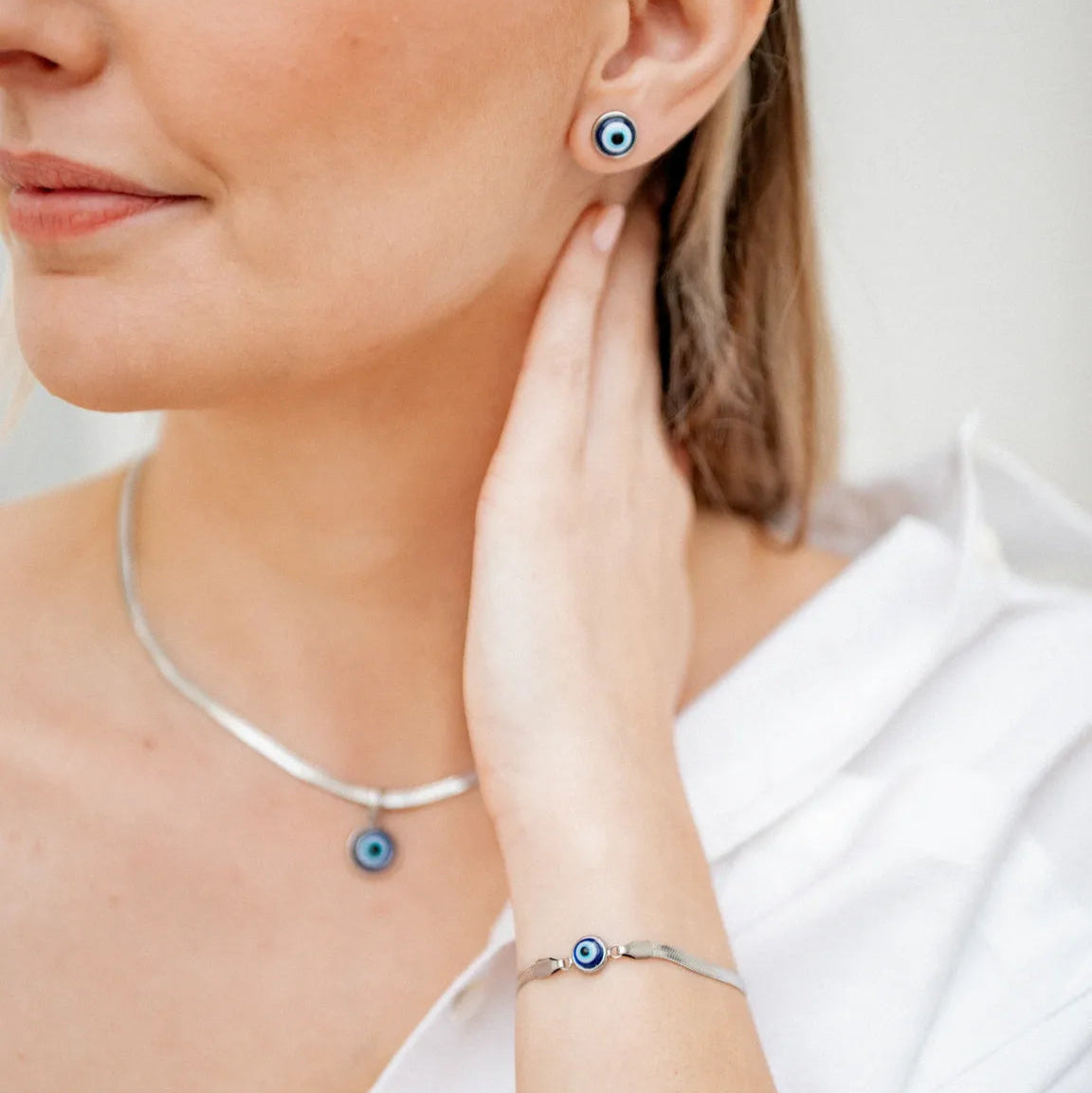 Beschermende Boze Oog Armband – Elegant, Waterbestendig & Krachtgevend