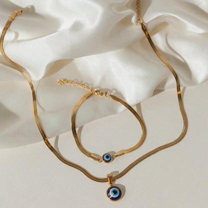 DEAL:Evil Eye bracelet + necklace + FREE SHIPPING