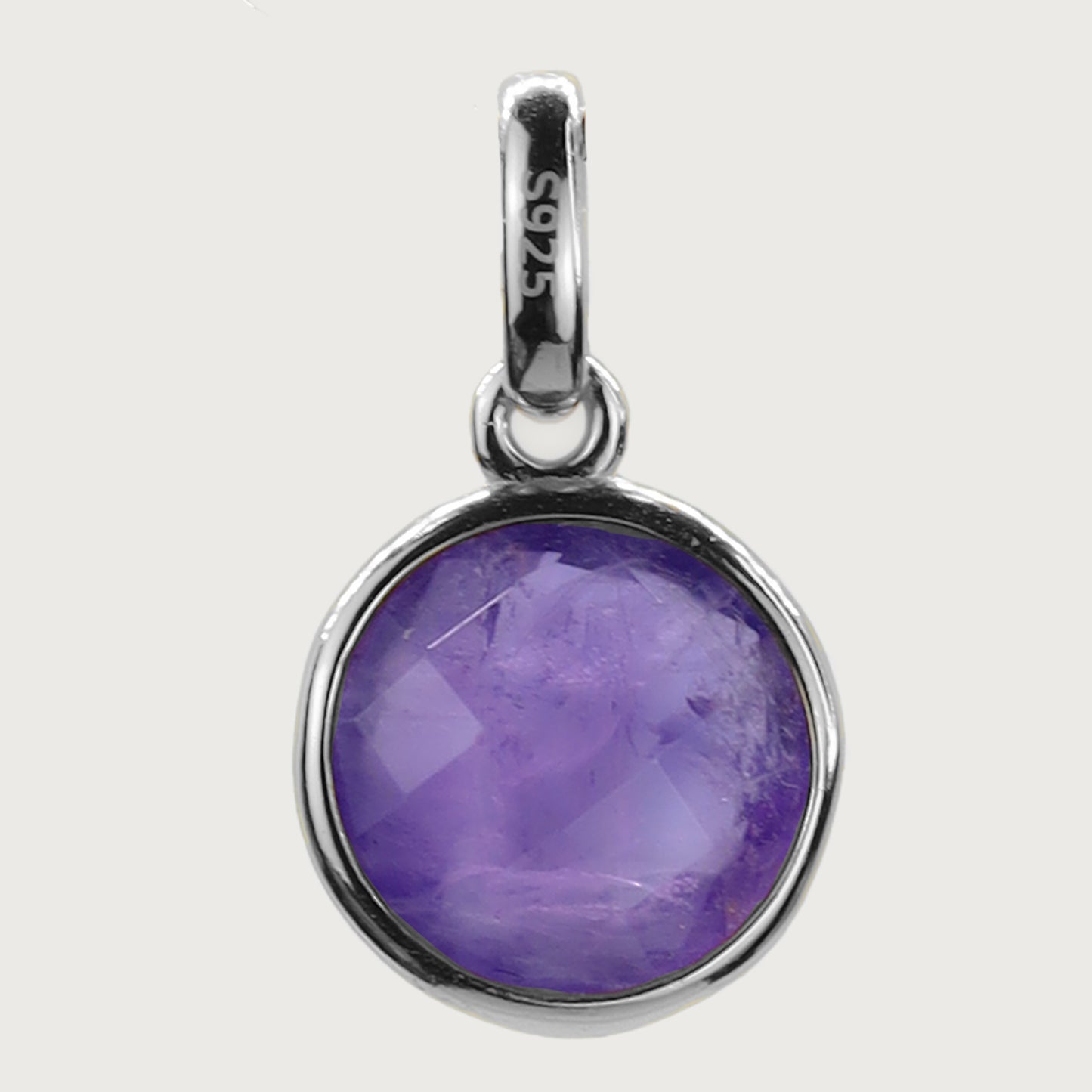 Amethyst Pendant - Sterling Silver