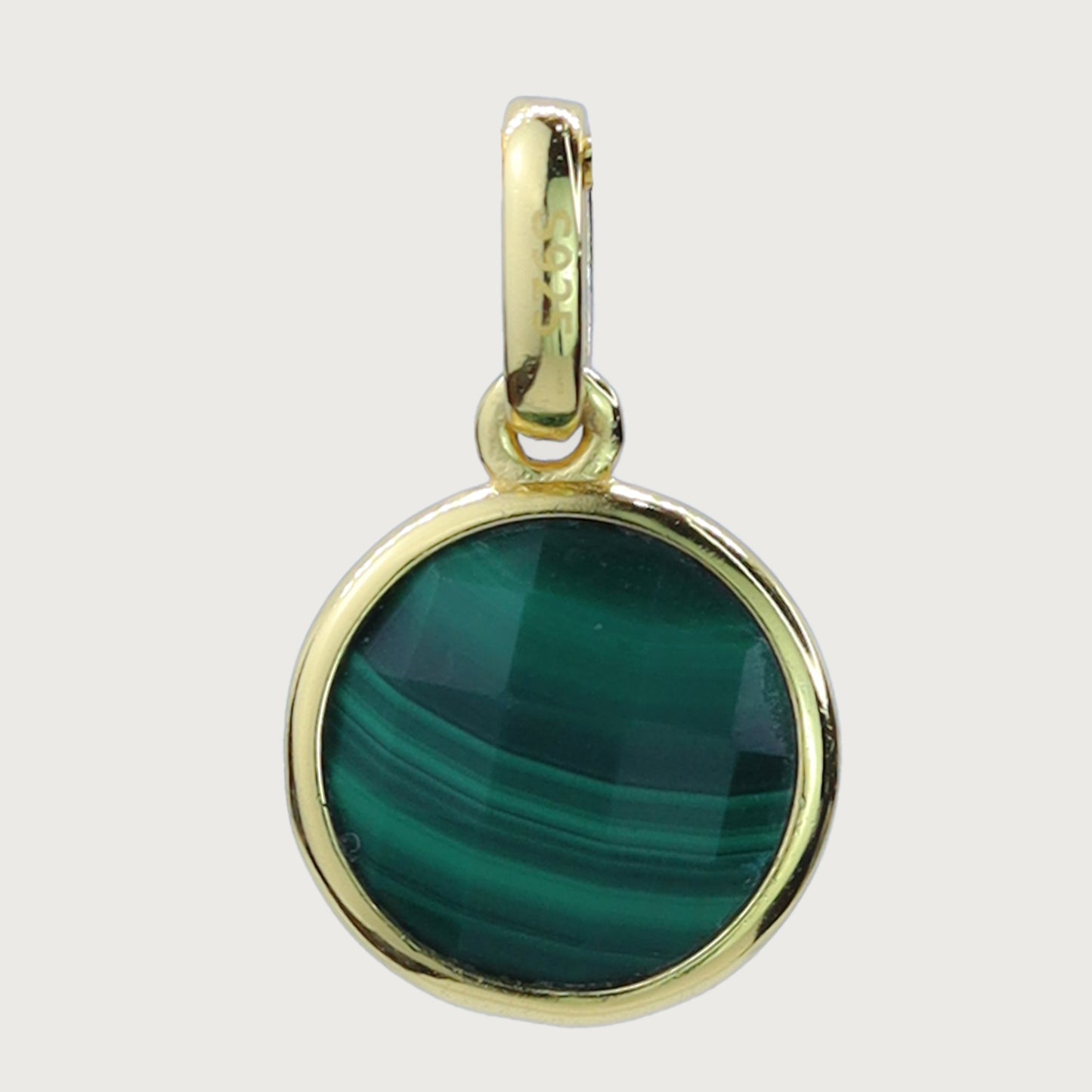 Malachite Pendant - Sterling Silver