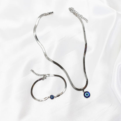 DEAL: Boze Oog Armband + Ketting + Gratis Verzending